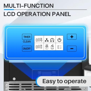 ICEPURE Under Counter Ice Maker with Drain Pump, Built-In15 inch Wide, 80 lbs/24H Freestanding Commercial Ice Machine, Auto-Cleaning, 24H Timer 26 lbs Storage Stainless Steel for Home and Commercial