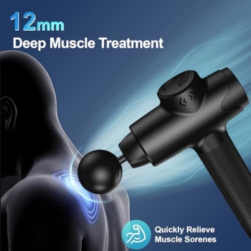 Quiet Deep Tissue Massage Gun for Athletes and Relief