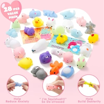 JOYIN Valentines Day Squishy Toy Gift Cards for Kids