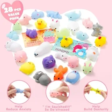 JOYIN Valentines Day Squishy Toy Gift Cards for Kids