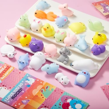JOYIN Valentines Day Squishy Toy Gift Cards for Kids