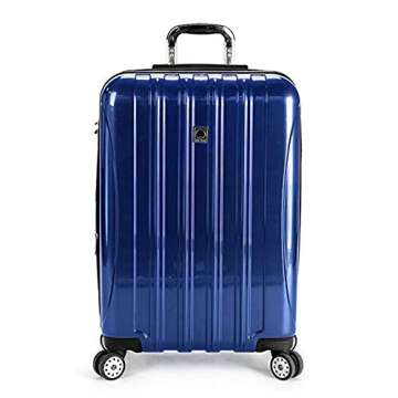 Delsey Luggage Aero 2 Piece Set (21" Carry-On & 25") (Cobalt Blue)