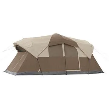 Spacious Coleman 10-Person Camping Tent Easy Setup