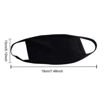 UniBou Rhinestones INITIAL Fashionable Safety Face Mask. Cotton, Reusable, Breathable Lightweight. (E)