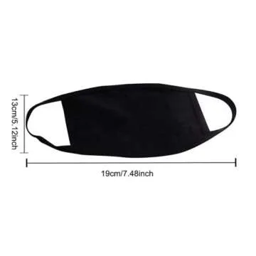 UniBou Rhinestones INITIAL Fashionable Safety Face Mask. Cotton, Reusable, Breathable Lightweight. (E)