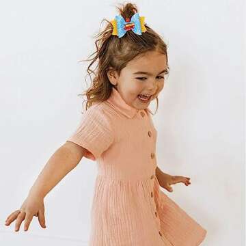 3PCS Glitter Sequin Pencil Apple Book Blackboard Grosgrain Ribbon Alligator Hairgrips - First Day of School Kindergarten Hair Accessories