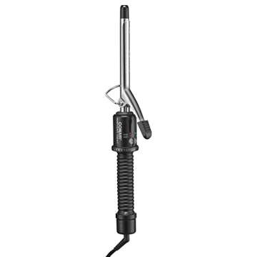 Conair Instant Heat 1/2-Inch Curling Iron, 1/2-inch barrel produces spiral curls – for use on shor...