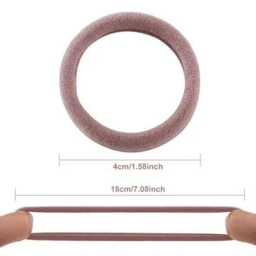 100 Pcs Thick Seamless Hair Ties - Gentle & Durable Hair Accessories