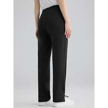 Weintee Women's Petite Knit Pants with Pockets