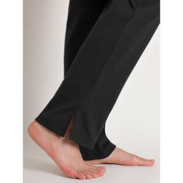 Weintee Women's Petite Knit Pants with Pockets