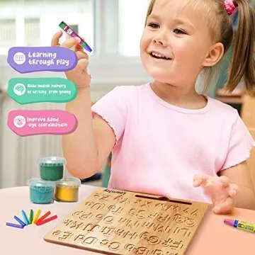 LearnToy Montessori Alphabet Tracing Board for Kids