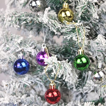 KTKDE Christmas Balls - 144 Pcs Shatterproof Ornament Set