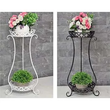 JEPRECO Plant Stand Set of 2 Stylish Indoor Outdoor