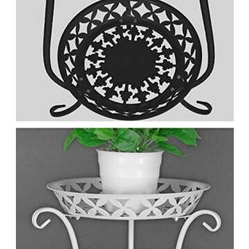 JEPRECO Plant Stand Set of 2 Stylish Indoor Outdoor