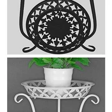 JEPRECO Plant Stand Set of 2 Stylish Indoor Outdoor