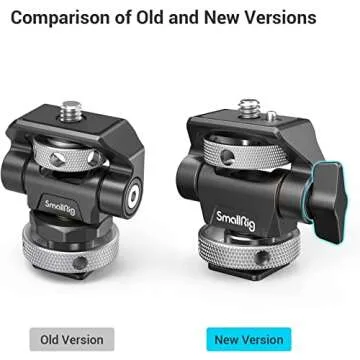 SMALLRIG Field Monitor Mount Monitor Holder Swivel and Tilt Adjustable with Cold Shoe Mount for 5" and 7" Monitor