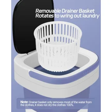 Compact 11L Portable Washing Machine for Home & Travel