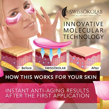 SWISSÖKOLAB 24k Gold Under Eye Patches for Dark Circles