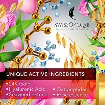 SWISSÖKOLAB 24k Gold Under Eye Patches for Dark Circles