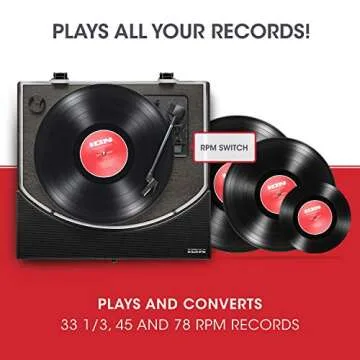 ION Audio Premier LP Bluetooth Turntable with USB Conversion