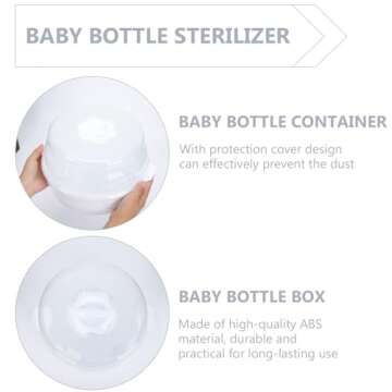 Toddmomy Steam Bottle Case Container Microwave Baby for Pacifier Draining Holder Breastfeeding Storage Steamer Multi-use Sterilizer