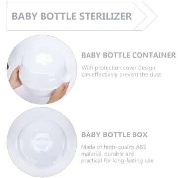 Toddmomy Steam Bottle Case Container Microwave Baby for Pacifier Draining Holder Breastfeeding Storage Steamer Multi-use Sterilizer