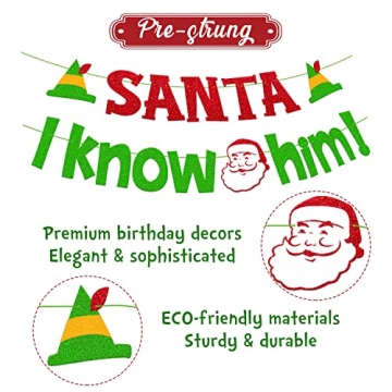 Enchanting Santa I Know Him Banner for Christmas Celebrations