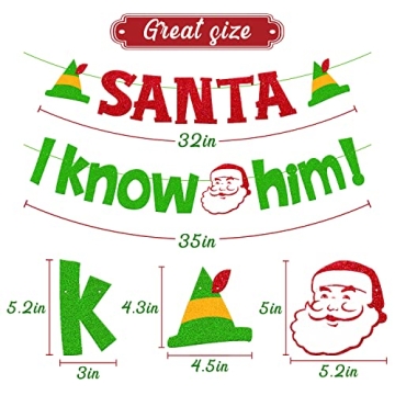 Enchanting Santa I Know Him Banner for Christmas Celebrations