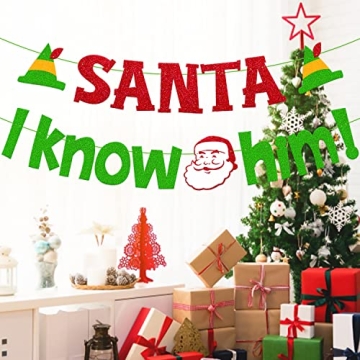 Enchanting Santa I Know Him Banner for Christmas Celebrations