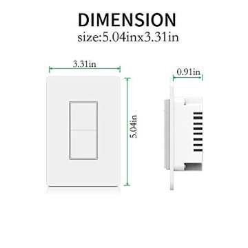 SANA Smart Wi-Fi Wall Light Switch - Compatible with Alexa