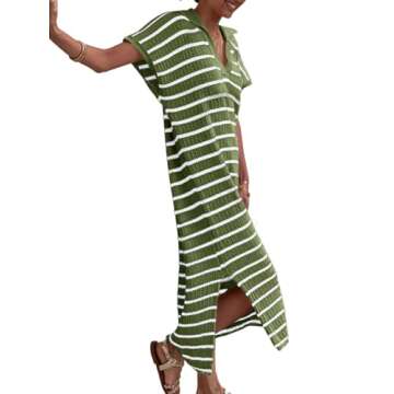 Stylish Saodimallsu Womens Summer Dress with Side Slits