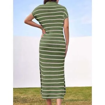 Stylish Saodimallsu Womens Summer Dress with Side Slits