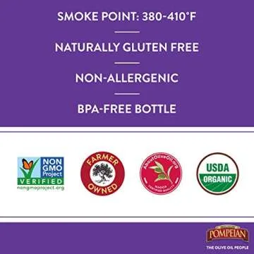 Pompeian Organic Smooth Extra Virgin Olive Oil 24 FL. OZ.