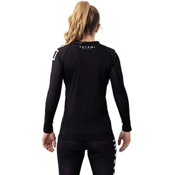 Tatami Fightwear Women's Katakana Long Sleeve Rashguard - Large - Black