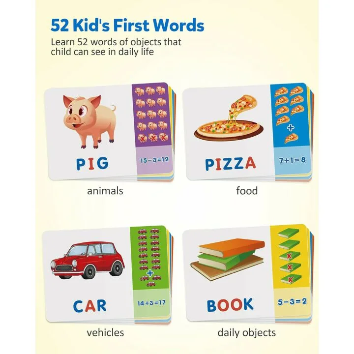 Coogam Alphabet Flash Cards for Kids Learning