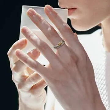 Luxury Inspired Myshiwu Designer Crossover Ring for Women
