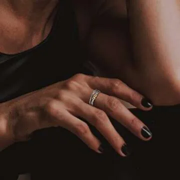 Luxury Inspired Myshiwu Designer Crossover Ring for Women