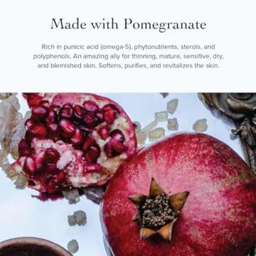 evanhealy Pomegranate Vitality Serum | Organic Sea Buckthorn Berry Oil with Rosehip Seed | Balance, Moisturize, & Nourish Facial Skin