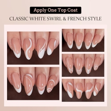BTArtbox Press On Nails Almond - Stunning French Styles