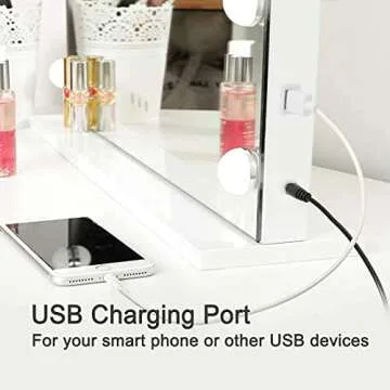 SHOWTIMEZ Vanity Mirror with LED Lights for Flawless Makeup