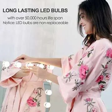 SHOWTIMEZ Vanity Mirror with LED Lights for Flawless Makeup