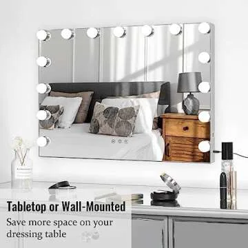 SHOWTIMEZ Vanity Mirror with LED Lights for Flawless Makeup