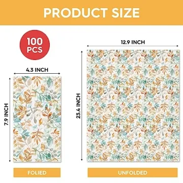 Horaldaily 100 Fall Disposable Decorative Napkins