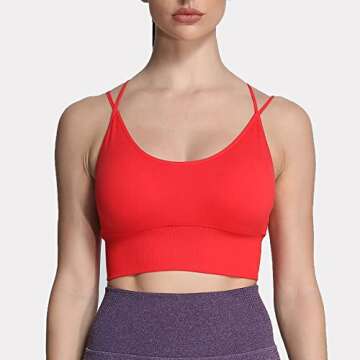 Aoxjox Women's Crisscross Sports Bra - Stylish Fit & Support