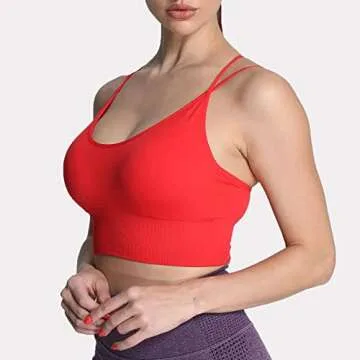 Aoxjox Women's Crisscross Sports Bra - Stylish Fit & Support