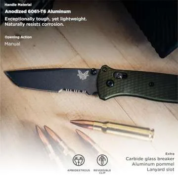 Benchmade Bailout 537GY EDC Knife - Lightweight & Durable