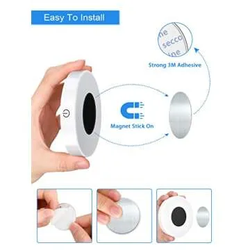 WILLED Dimmable Touch Light Buit-in 1000mAh Large Battery Rechargeable LED Tap Lights | Magnet Stick on Closet Portable Puck Night for Cabinet, Wardrobe, Counter, Kitchen, Bedroom