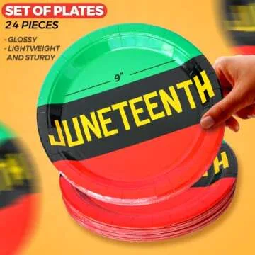 Juneteenth Eco-Friendly Tableware | Vibrant Celebrations Awaits!