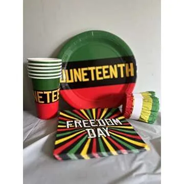 Juneteenth Eco-Friendly Tableware | Vibrant Celebrations Awaits!