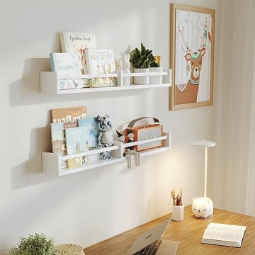 Napeollor Floating Nursery Bookshelves Set of 3 for Kids